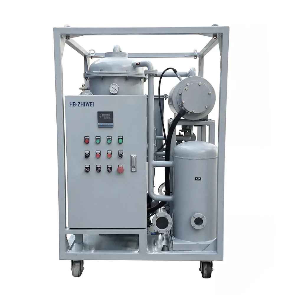 Zhiwe Double Stage Vacuum Transformer Oil Purifier Machine High Precision Oil Filtration System 1200 L/H 3m Filtration 1 Year 34