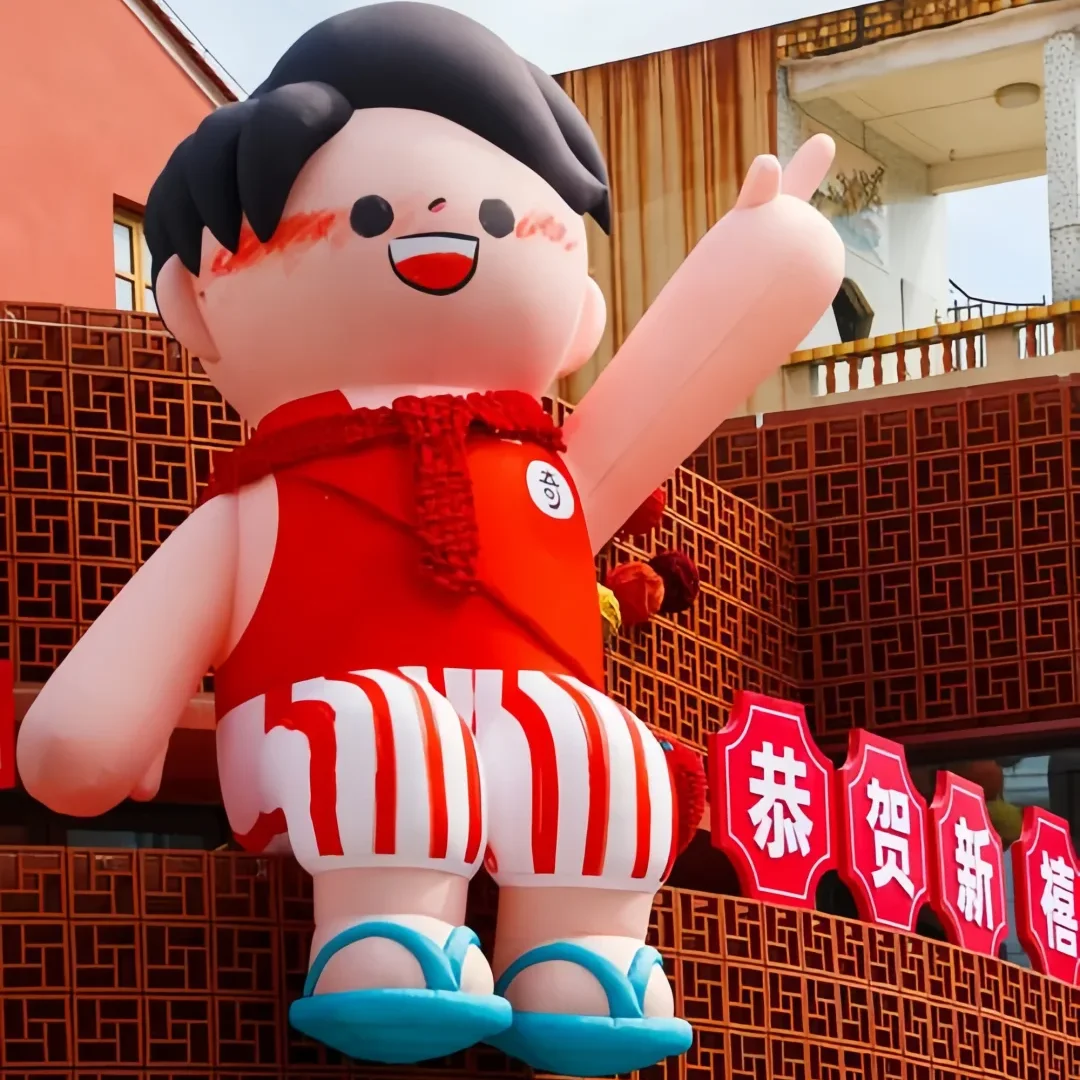 

Giant Inflatable Boy/Girl Doll Air Blow Personalize Cartoon Character Building Decor Event Advertise Props