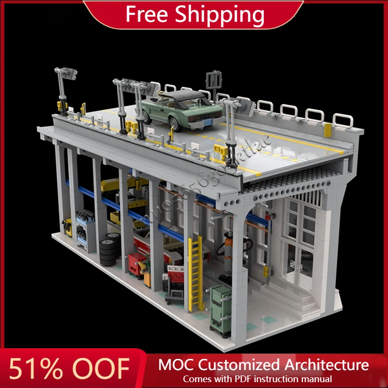 

2637 PCS Hot Selling MOC Customize Luxury Vehicle Display Runway Model Model Boy DIY Assembly Toy For Christmas Birthday Gifts