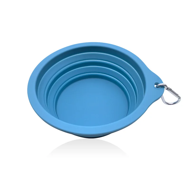 650ML And 350ML Portable folding silicone bowl for pets, dog rice bowl, dog food bowl, cat drinking water dog bowl