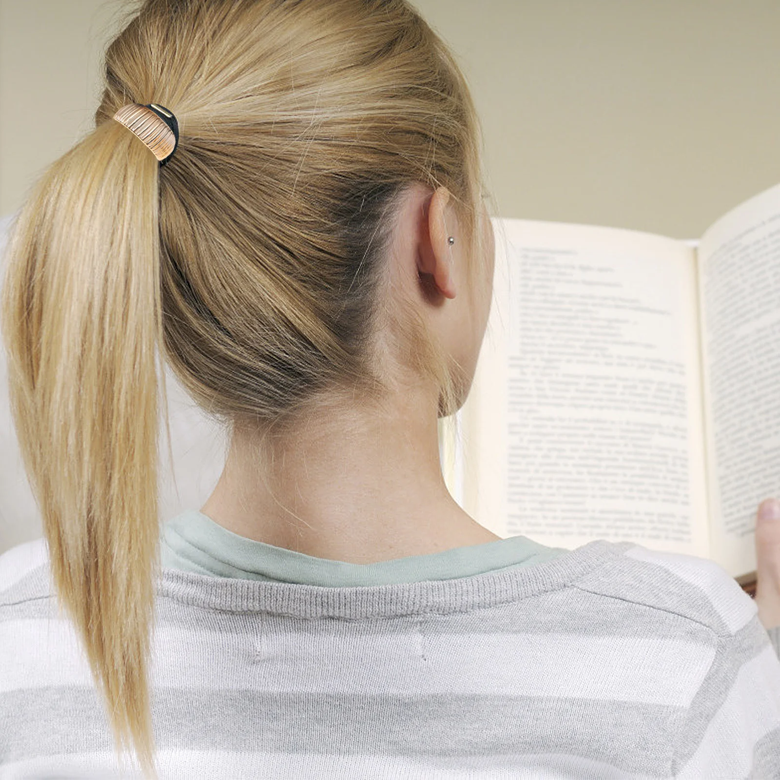 

6pcs Ponytail Holder Band Elastic Tie For Women Durable Stylish Accessory Suitable For Curly Straight Thin Hair Daily Outfit