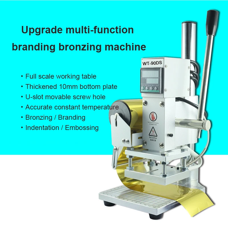 Imagem -03 - Multifunções Hot Stamping Machine Branding Novo Upgrade