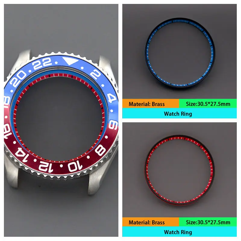 

30.5mm New Watch Chapter Ring Metal Fit SKX007 SKX009 Watch Accessories