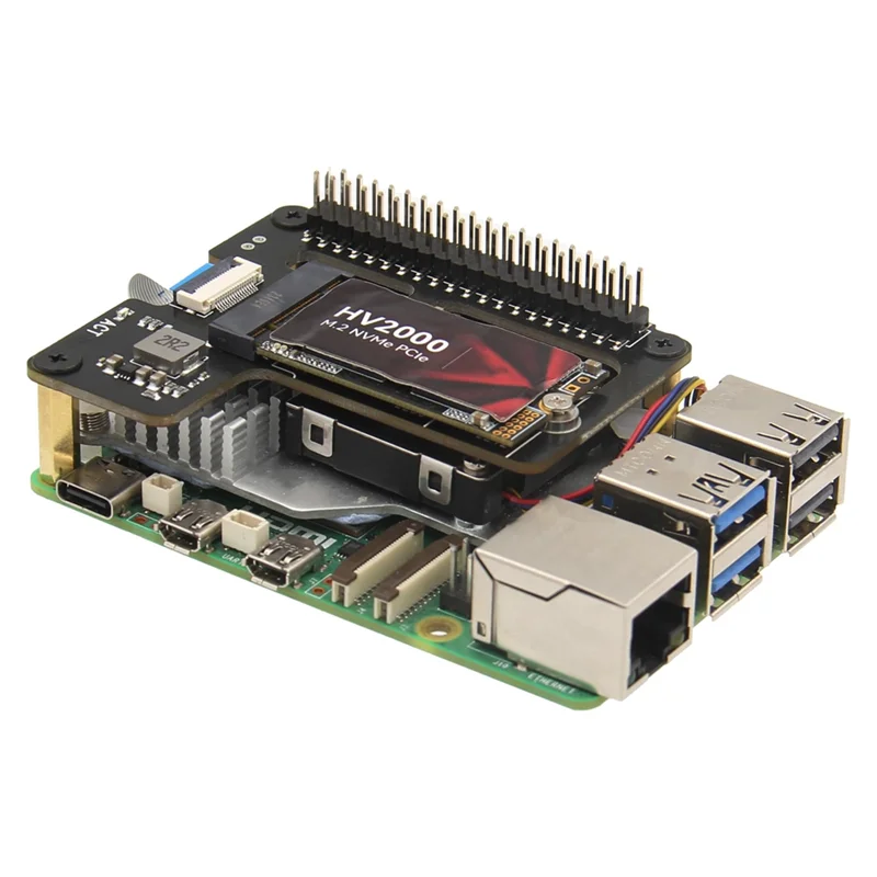 

New!!X1000 M.2 Nvme SSD Shield Pcie Peripheral Board Compatible For Raspberry Pi 5 Parts