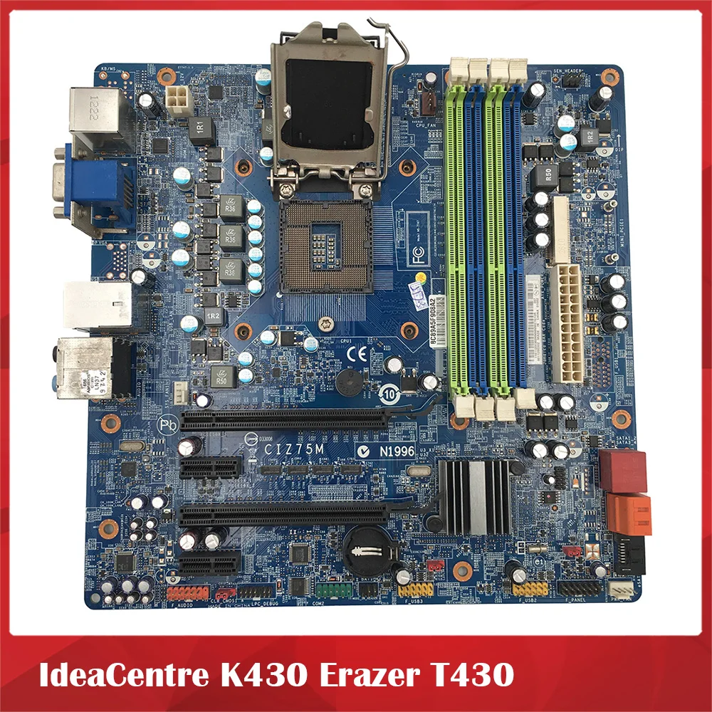 Desktop Motherboard For Lenovo IdeaCentre K430 Erazer T430 CIZ75M Z75 System Board Fully Tested
