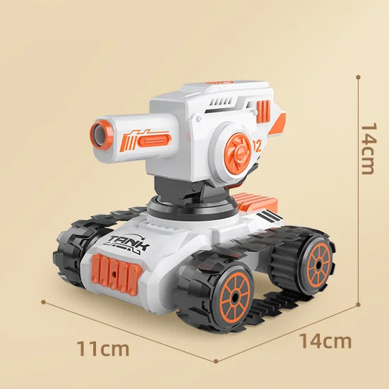 Brinquedo do carro de controle remoto com Ventosa, 3 Cabeça, Tanque de Controle Gesto, Bomba de Água, Lançamento Bubble, 2.4G, RC 3 em 1, Criativo, Novo