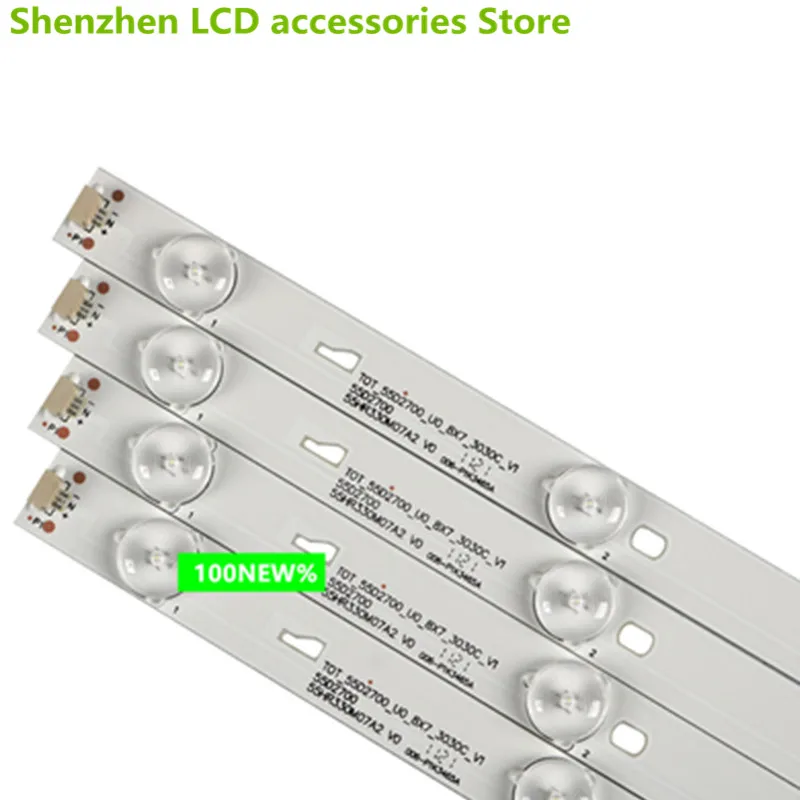 جديد B55A758U 55HR330M07A2 LVU550CSOT 57 سنتيمتر 6 فولت 55 بوصة استخدام الألومنيوم 100% جديد LCD TV الخلفية بار 7LED