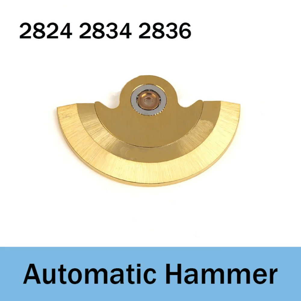 Watch Accessories Suitable for 2824 2834 2836 Movement Automatic Tuo Automatic Hammer Golden Pendulum Tourbillon