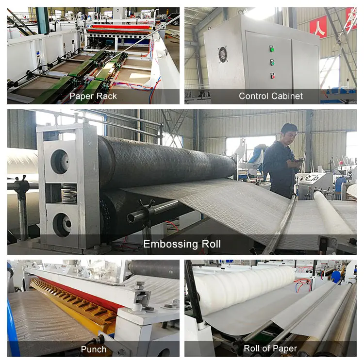 Customized 2 Tons Per Day Toilet Paper Making Machine Automatic Small Toilet Tissue Converting Machine