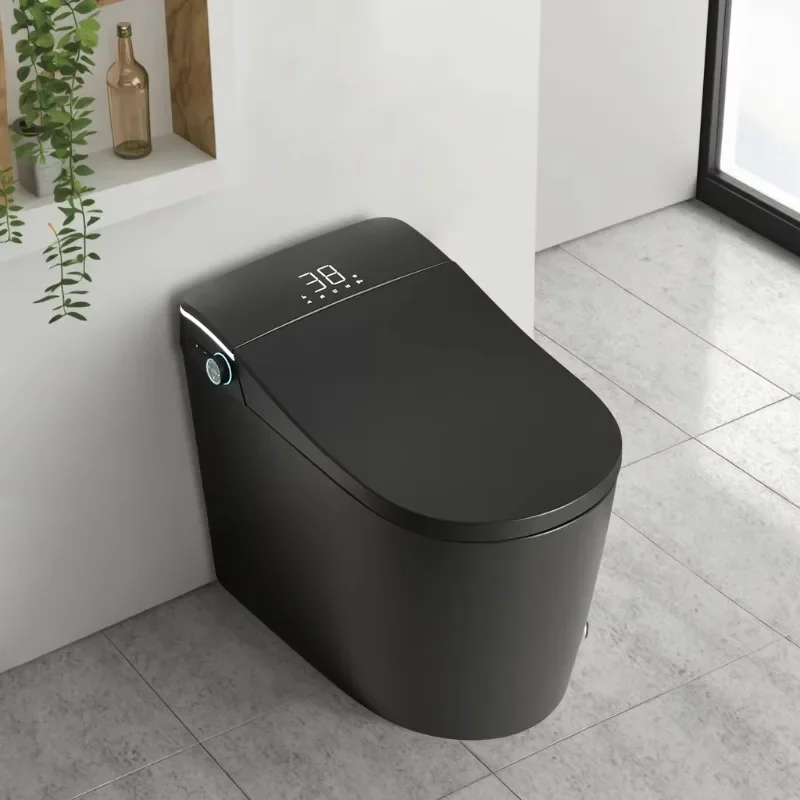 

Modern Luxury Auto Sensor Flush European Bathroom Ceramic Automatic Wc Black Smart Toilet