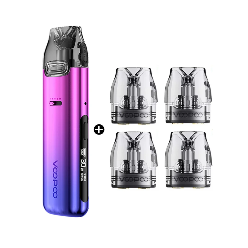 Original VOOPOO Vmate Pro Kit Power Edition 30W Pod Vape + 4pcs extra 3ML Vmate Top Fill Cartridge 0.4ohm or 0.7ohm E Cigarette