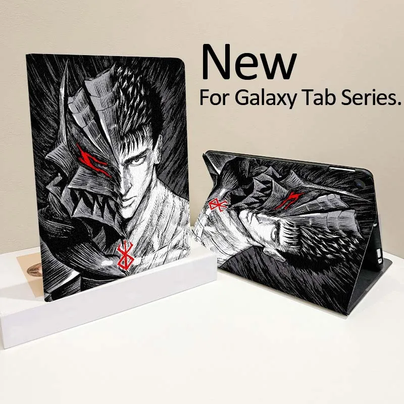 Berserk Fashion Anime Tablet Case For Samsung Galaxy Tab A A7 A8 A9 A11 S6 S11 Lite Plus 10.1 10.4 10.5 بوصة