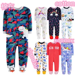 Boys and girls children one-body sleep anti-kick quilt artifact pure cotton foot one-body sleeping bag four seasons