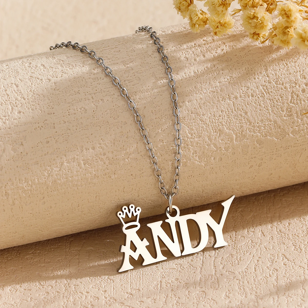 Custom Name Necklaces For Women Personalized  Anchor Shaped Name Necklace Choker Stainlesss Steel Wedding Jewelry Gift