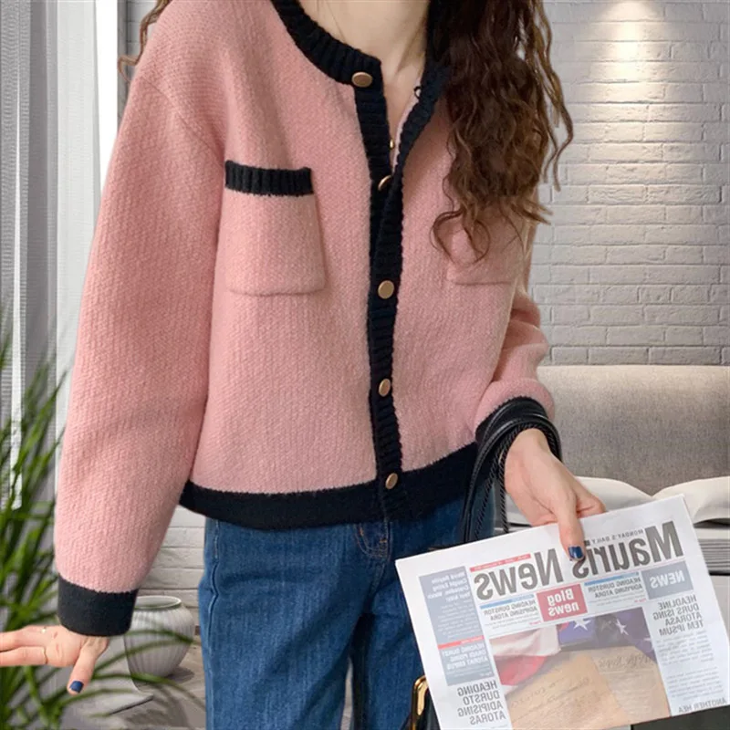 Cardigan women sweater 2026 new fashion Spring Autumn loose multi-color knitted cardigan sweet coat women's sweater clothing