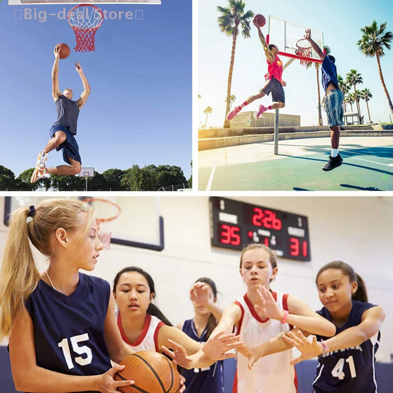 【M】1Pc Outdoor Basketbalnet Zwaar Polyester Draad Basketbalring Mesh Net Vervanging Schieten Training Basketbalnet