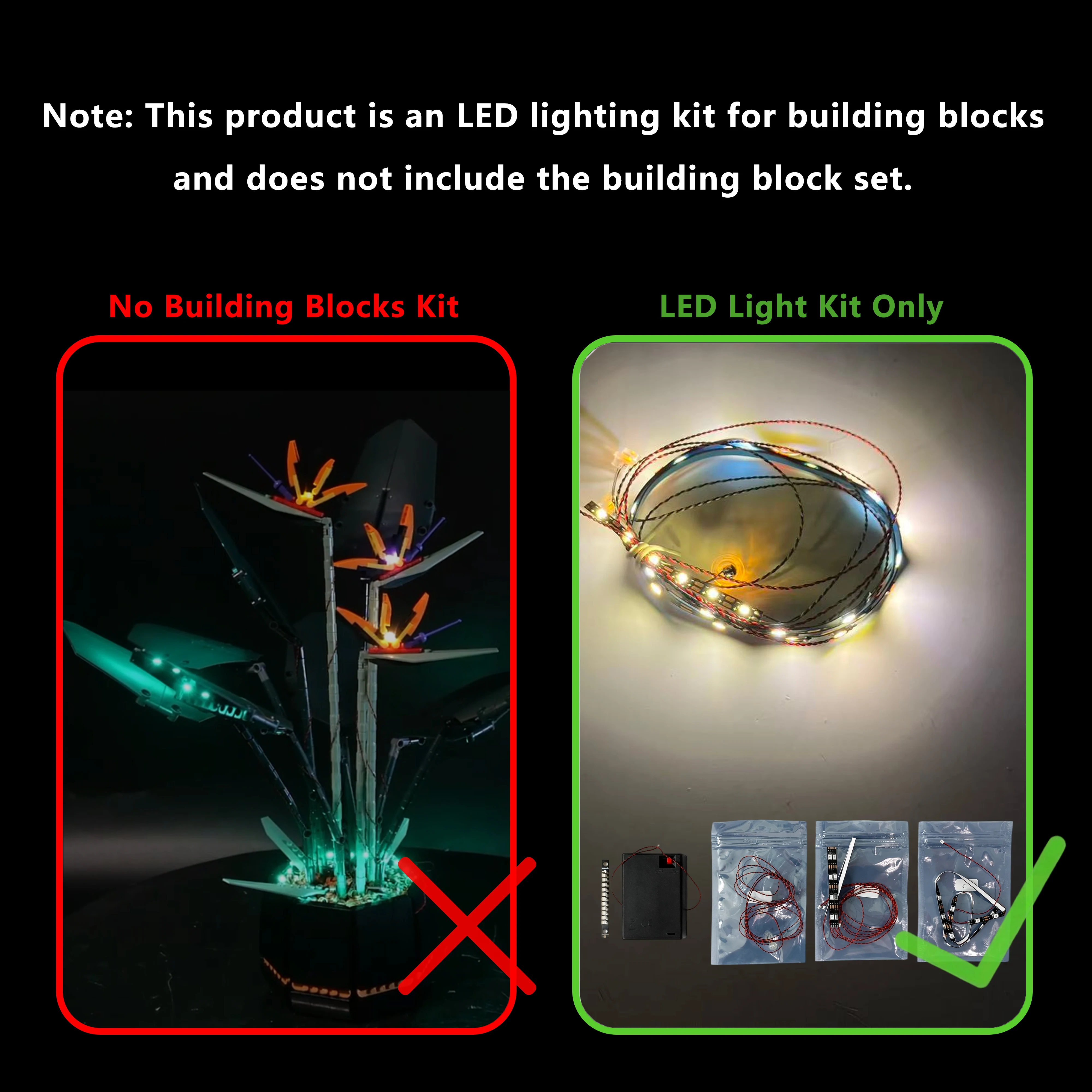 LED Lighting Kit Compatible with 10289 Bird of Paradise Plant Model Decorative Light Set for Display (Lights Only) view 6
