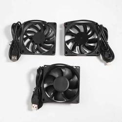 80mm USB Fan 5V  Brushless Cooling Fans Oil Bearing Fan for 3D Printer Computer Case Fan CPU Coolers DIY Cooling