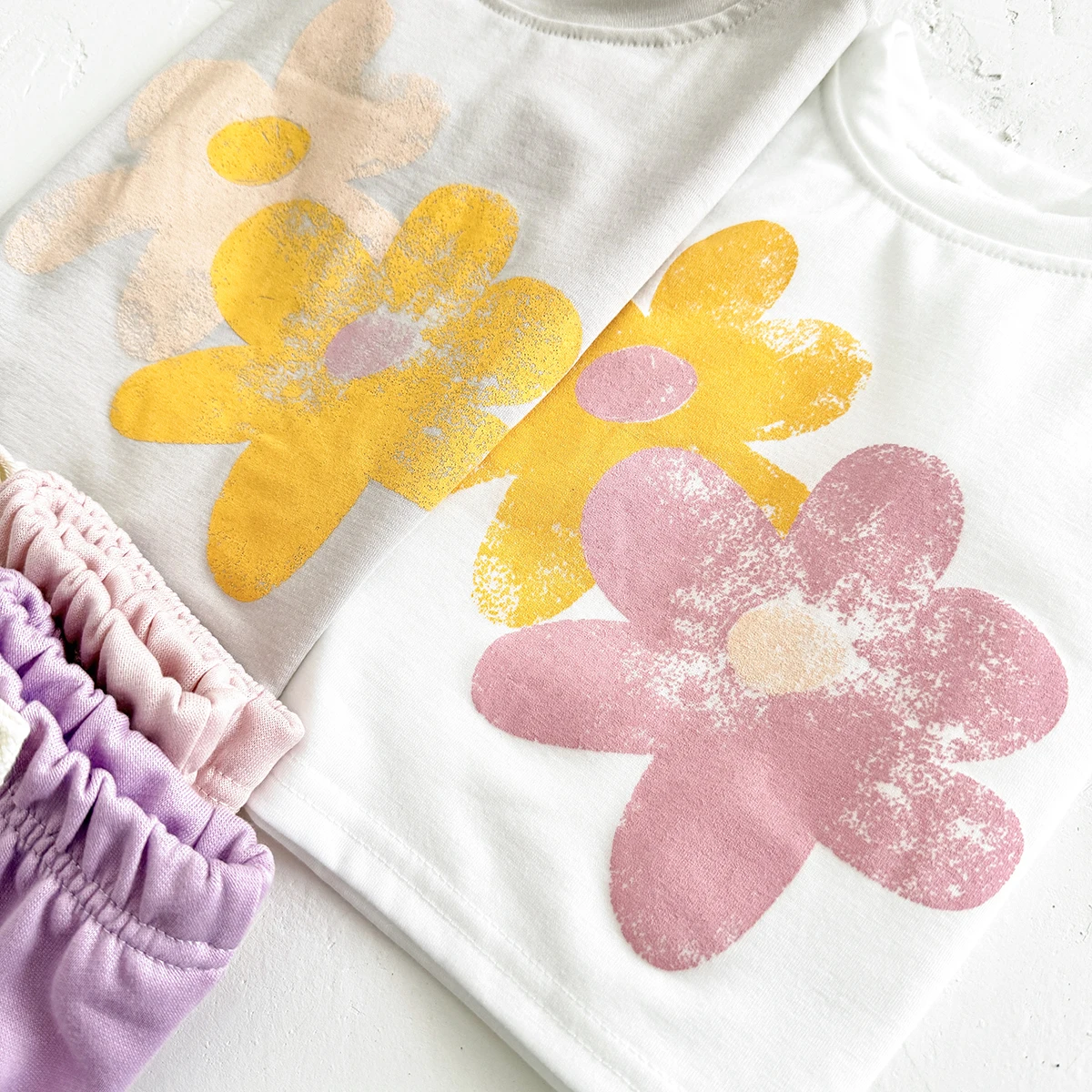 صيف جديد ملابس الطفل الرضع خمر نمط الأزهار طباعة أعلى + أسفل مجموعة طفل الفتيات مجموعة ملابس الطفل الوليد 2 قطعة #3