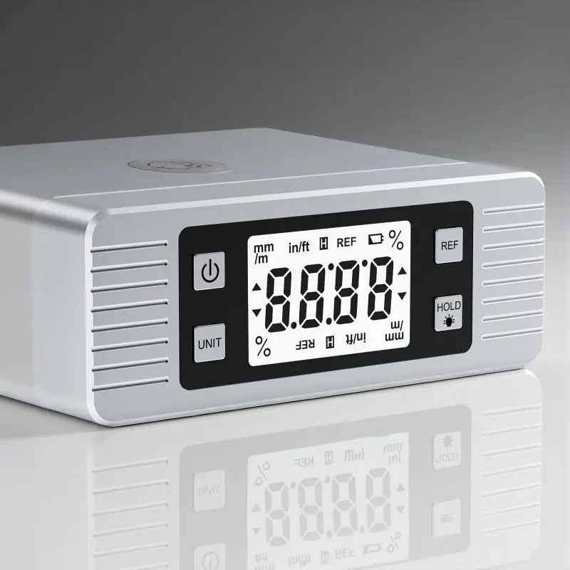 Caja de nivel digital JD11 Base magnética LCD Backlight Modos de medición duales 0,05 °   Precisión para maquinaria automotriz de carpintería