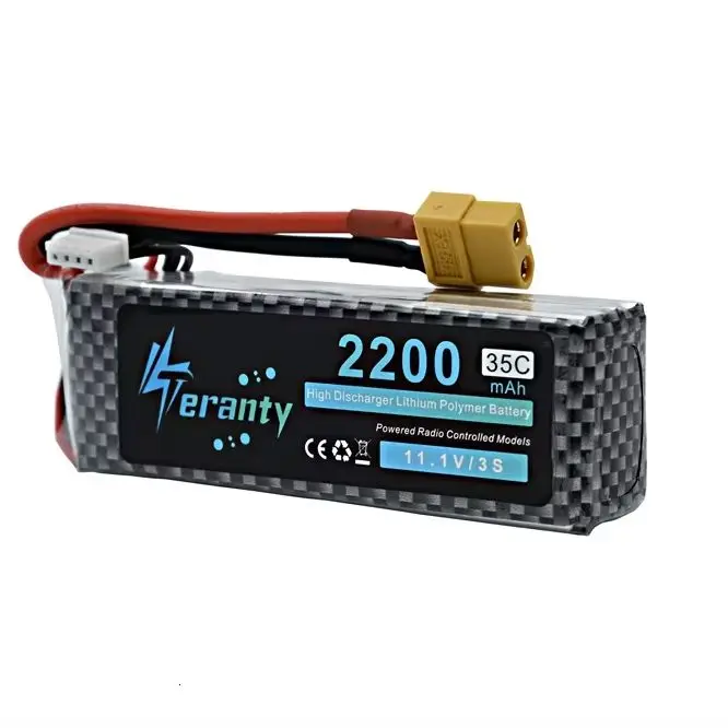 3S Lipo 11.1v 1500mAh 2200mAh 3300mAh 4200mAh 5200mAh 10800mAh Battery For RC Car/Airplane/Helicopter 11.1v Rechargeable Battery