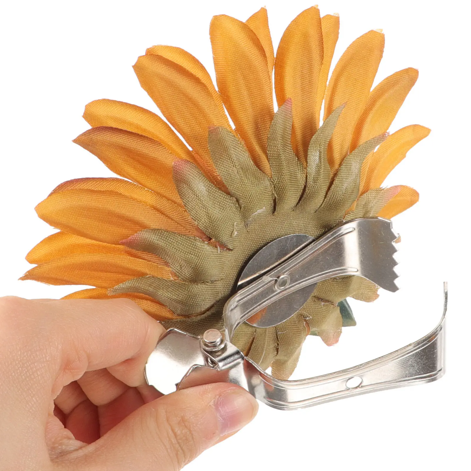 2Pcs Sunflower Curtain Clips Tiebacks Decorative Drapery Holdback Clamp Home Window Accessory Strong Clamping Metal Fabric