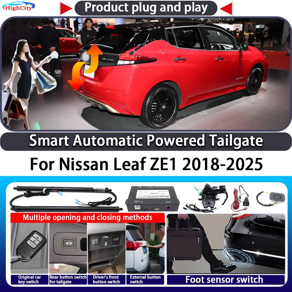 

For Nissan Leaf ZE1 2018-2025 OEM Smart Automatic Powered Tailgate Key Control Trunk Lift Close Kit Electric Power Tailgate
