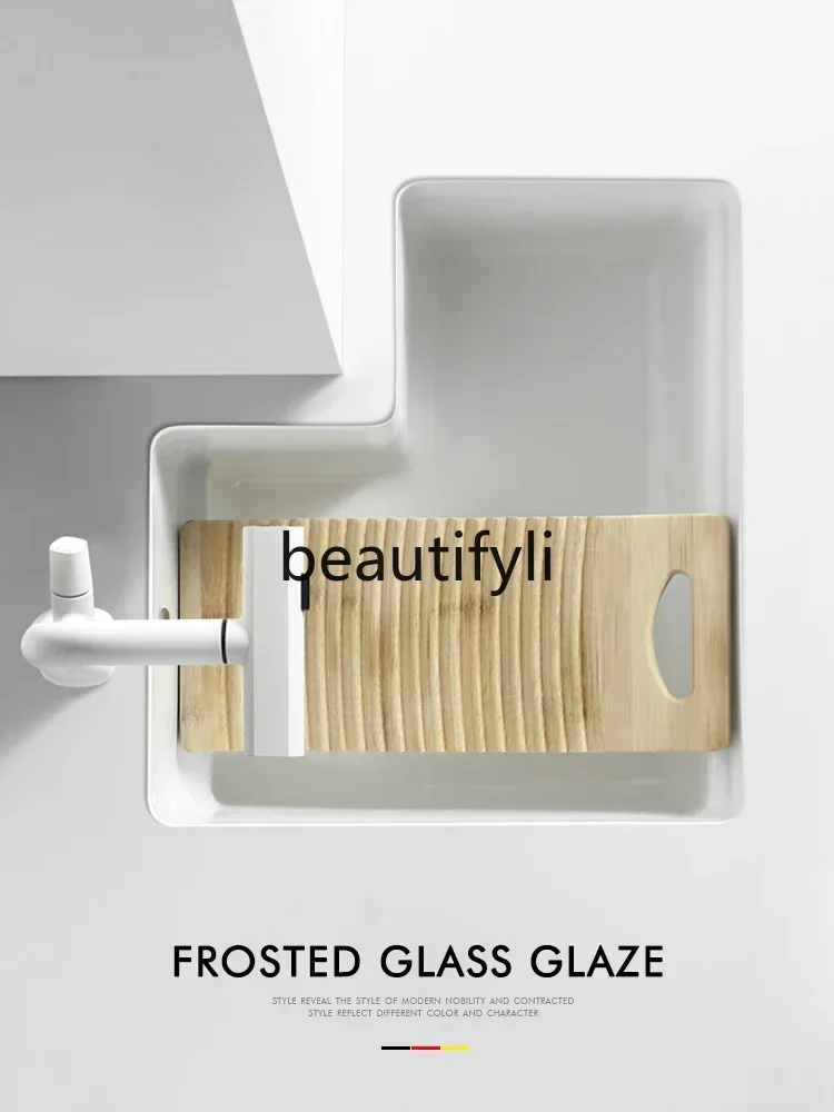 

Asmt59 Балконный угловой умывальник Керамический умывальник под столешницей Настенный умывальник специальной формы Бытовой умывальник для углубления Умывальник