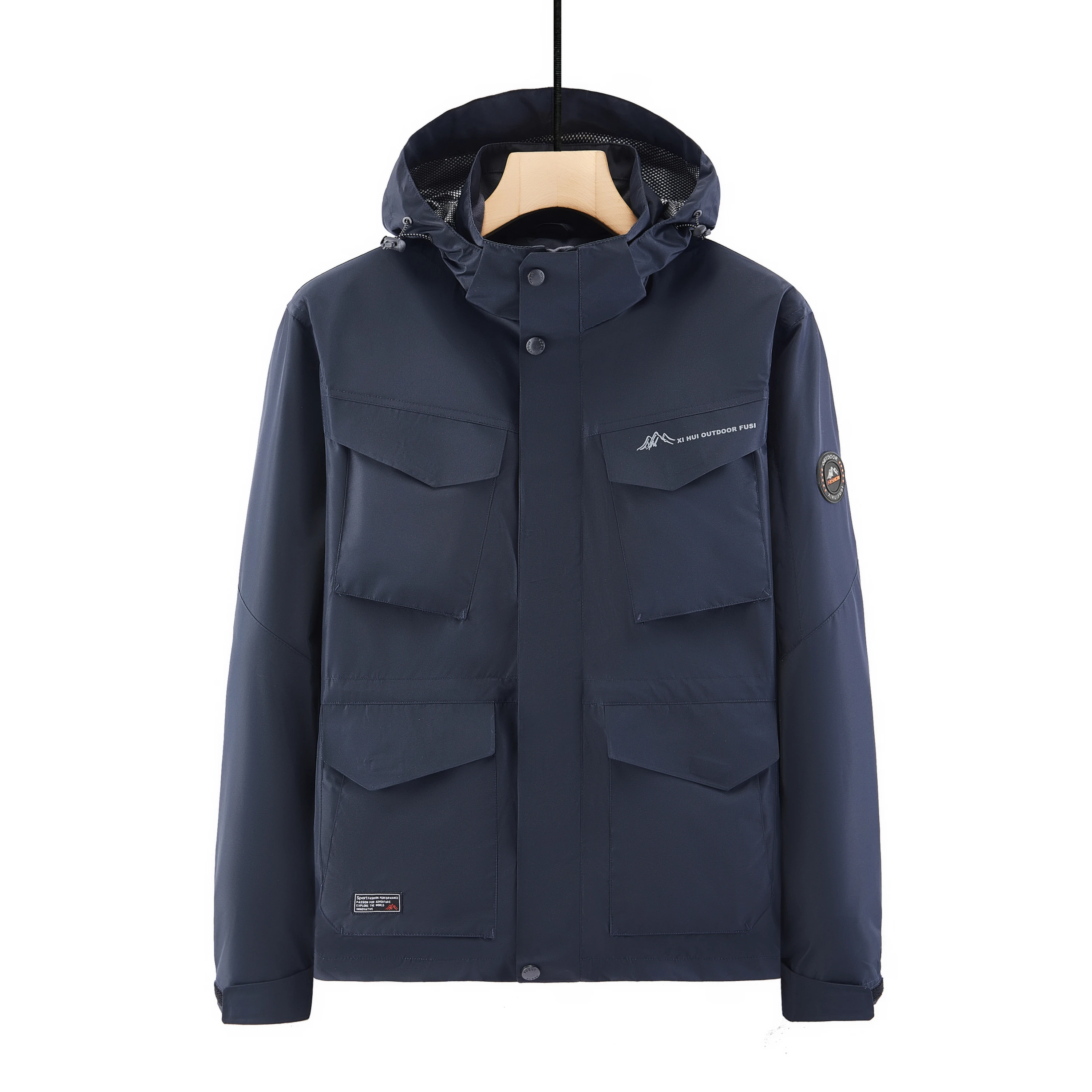 

Workwear Jacket New Autumn and Winter Multi Pocket Assault Jacket for Men Loose Plus Size Multi Pocket Casual High Quality Top
