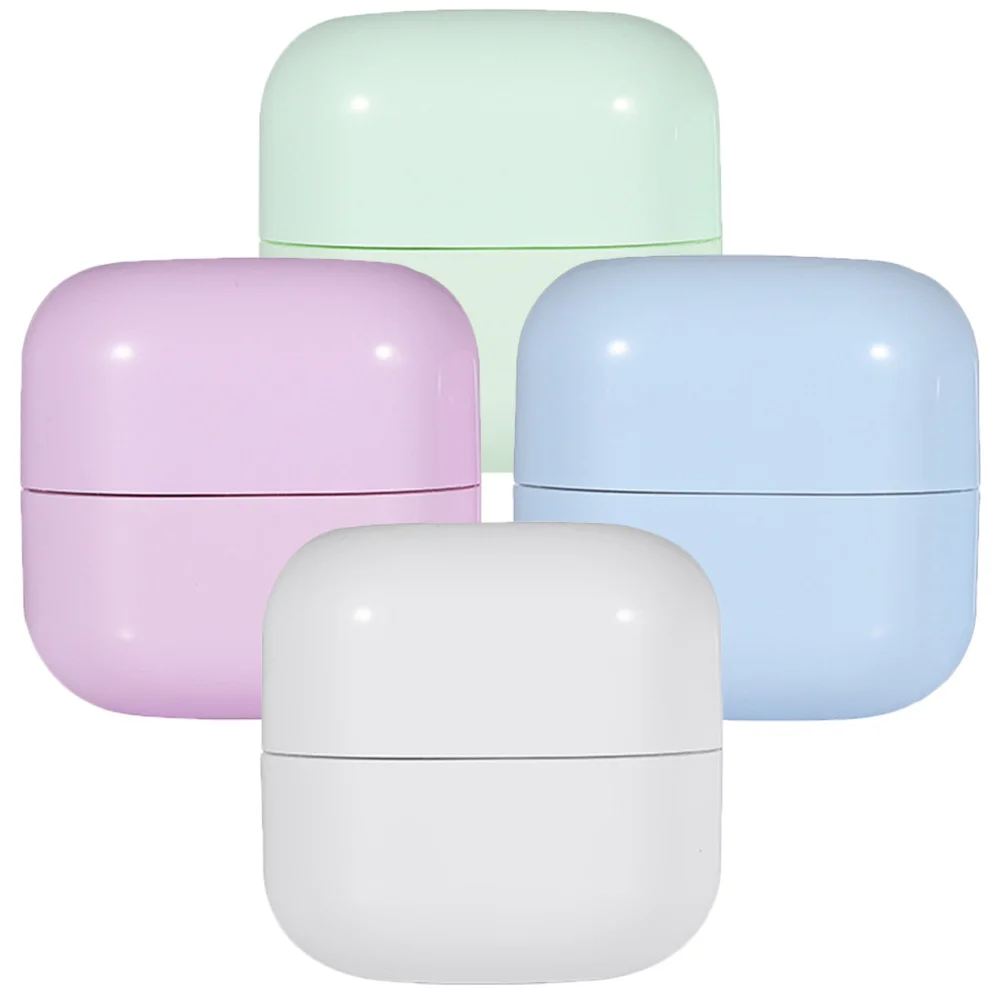 

4Pcs Travel Containers for Toiletries Refillable Cream Jars 50g Jars Small Portable Moisturizer Containers