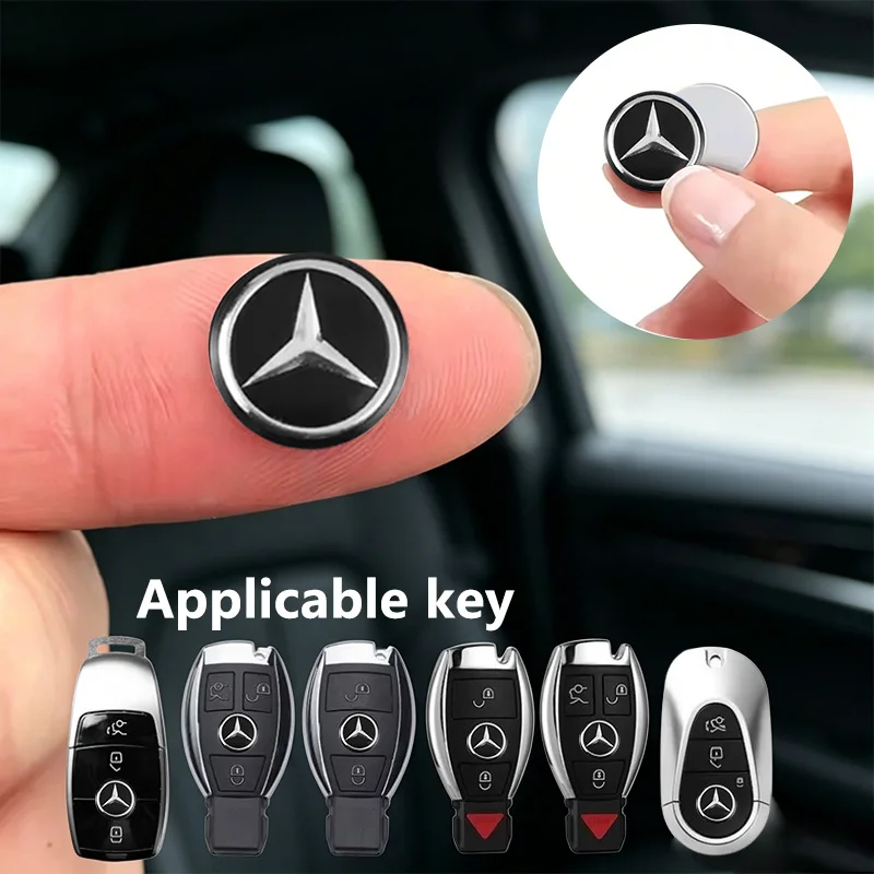 Adesivo para Chave de Carro, Decalque para Controle Remoto de Chave de Carro para Mercedes Benz AMG Classes A, C, E, S, Modelos W203, W220, W206, W205, W211, C260, Acessórios Automotivos