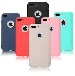 Matte Soft Silicone Candy Pudding Cover For iPhone 6 6S 7 8 Plus X Xr Xs 11 12 Pro Max SE 2020 Flexible Gel Phone Protector case