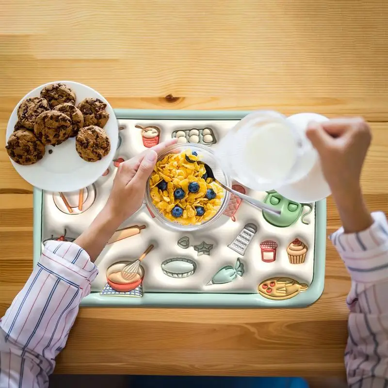 Place Mats Heat-Resistant Table Mats For Dining Table Wipeable Placemats Kitchen Table Placemats And Kitchen Mats For Hotels