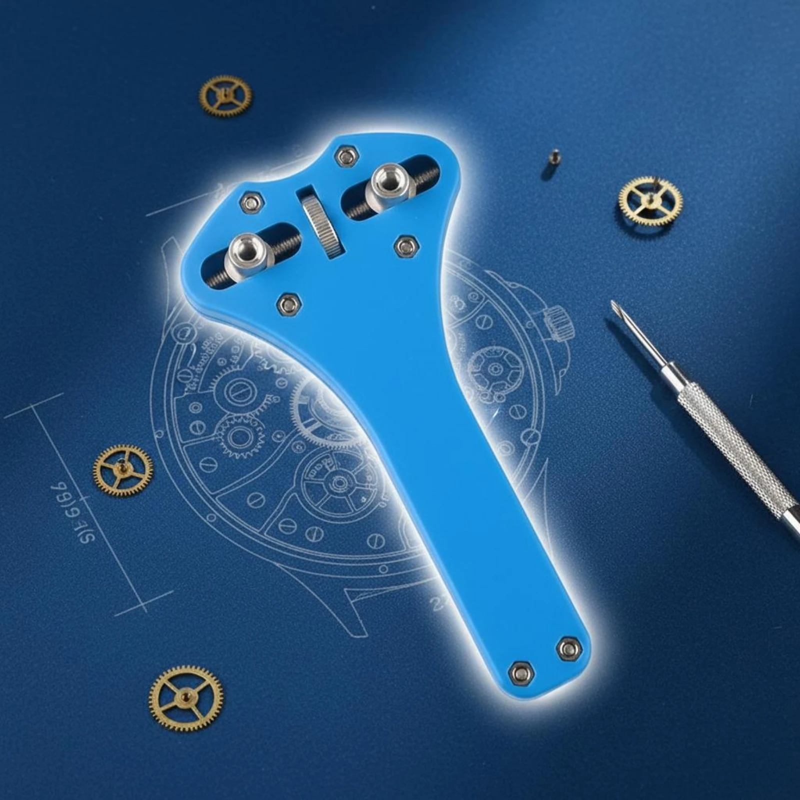Two-Jaw Watch Rear Opener Easy to Operate Adjustable Watch Case Opener Universal Compatibility Long-Lasting for DIY Hobbyists