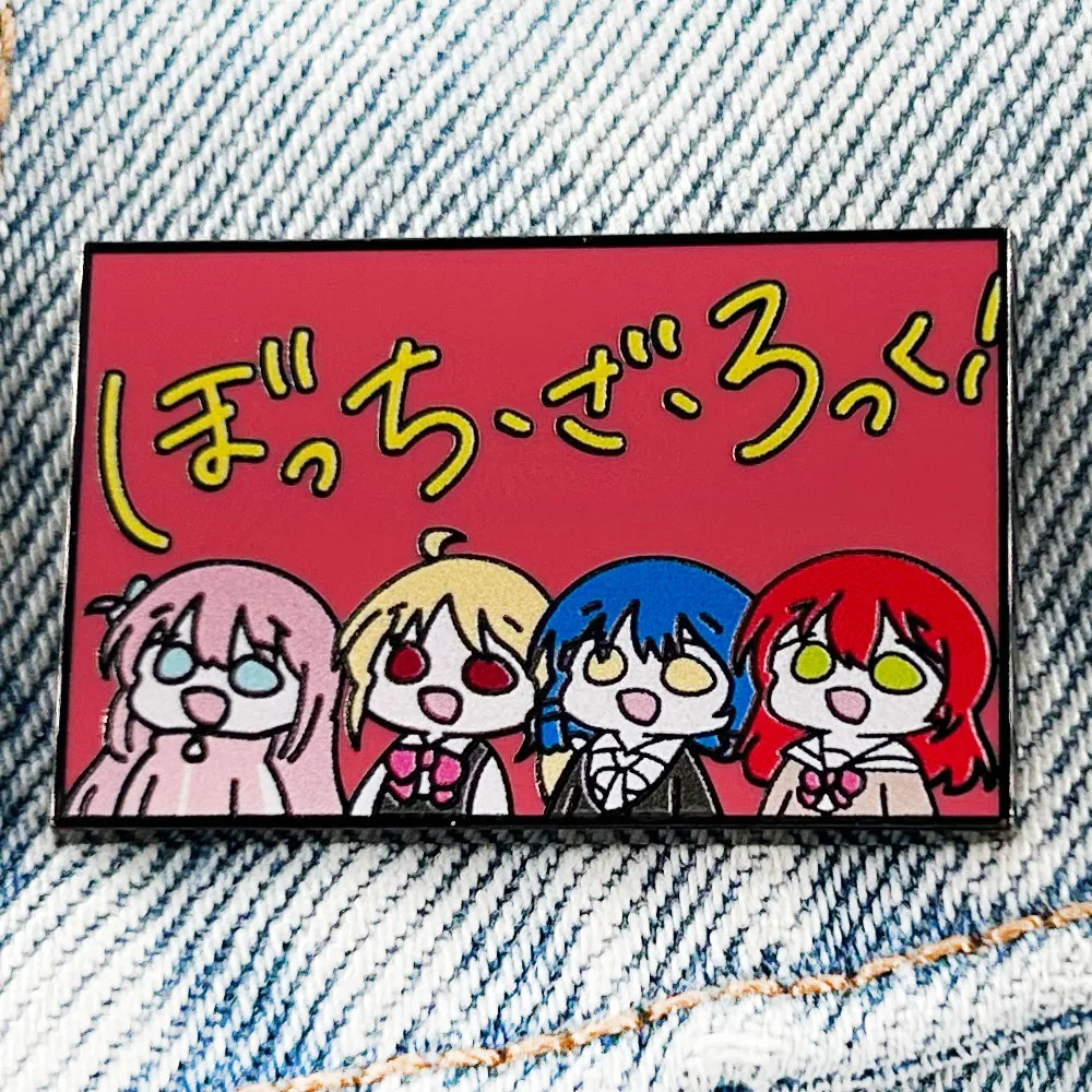Bocchi The Rock Badge Chibi Gotoh HitoriIjichi Nijika Yamada Ryo Kita Ikuyo Enamel Pin Anime Peripheral Accessories