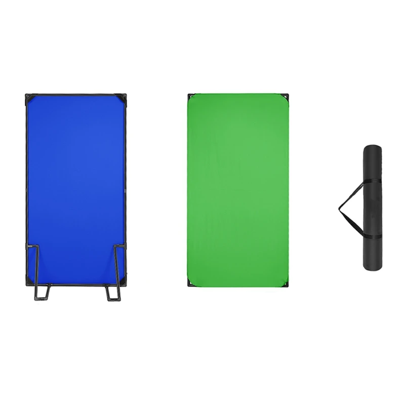 Фон для фотосъемки 2-в-1, тканевый гладкий зеленый, синий, чистый хлопок, хромакей, экран, фотостудия, прямая трансляция