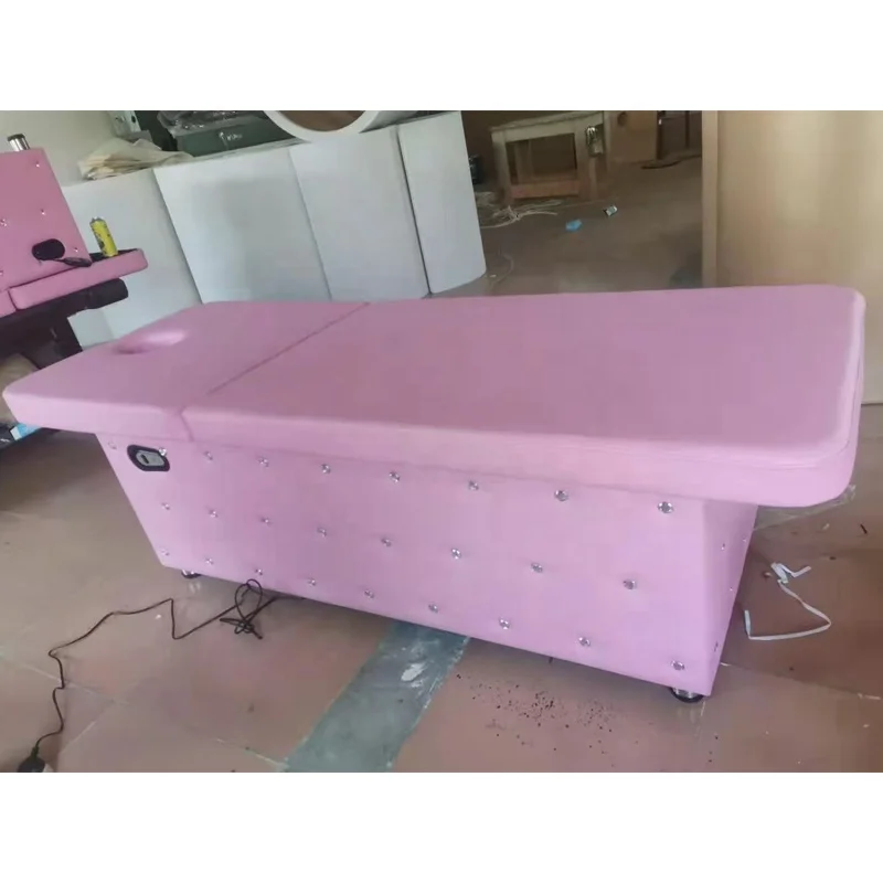 Multi-Functional Salon Beauty Electric Adjustable Cosmetic Spa Facial Bed With Headrest
