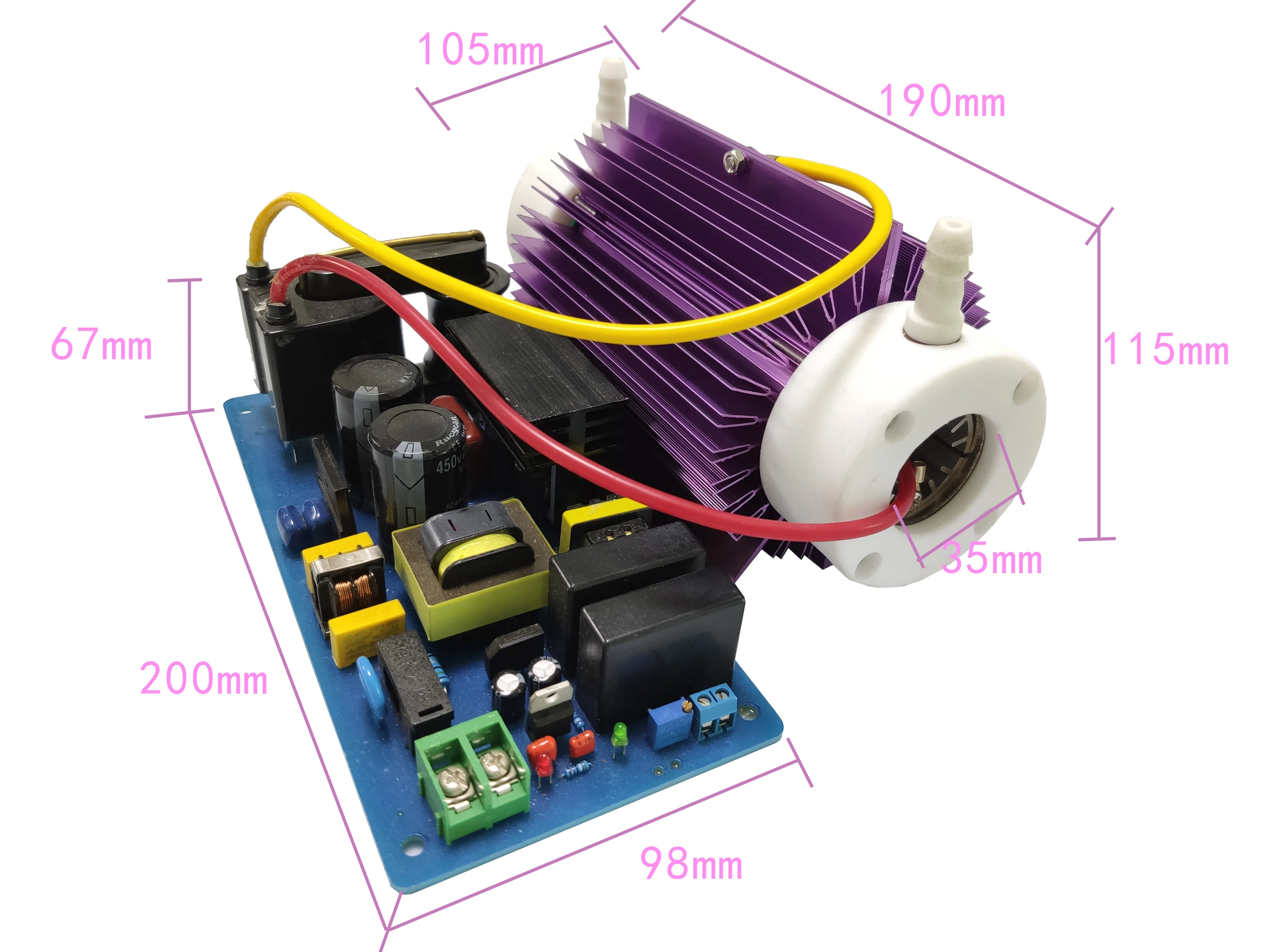 Air-cooled High-concentration Ozone Generators Domestic Sterilisation Odour Removal and Formaldehyde Elimination Water Treatment