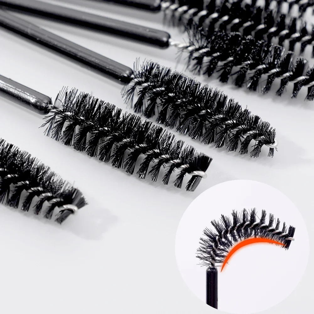 Brosse à cils professionnelle, baguettes de mascara au poulet, applicateur d'extension de cils, pinceaux cosmétiques, outils de maquillage pour les yeux