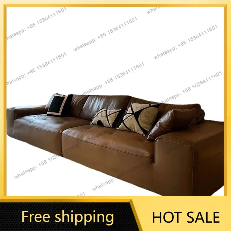 Leather Living Room Sofa Luxury Sectional Modern Design Sofa Apartment Interior Salon Canape