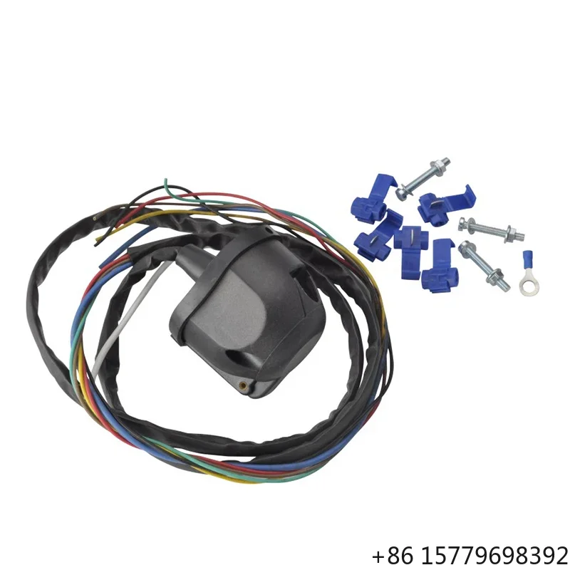 

Custom 7-Pin Wire Harness Trailer Socket With Blue Scotch Locks