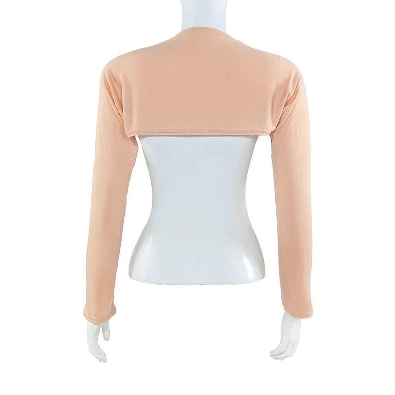 Muslim Women Elastic Modal Cotton Jersey Bolero Sleeve Long Arm Cover Shrug Shoulder Oversleeve UV Protection Shoulder Cover Up
