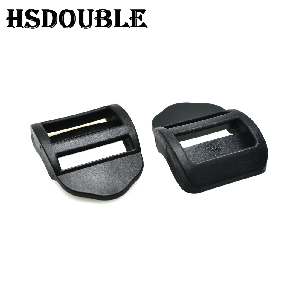 10 Pcs/Pack 20mm 25mm 32mm 38mm Plastic Black Ladder Lock Slider Release Buckles for Backpack Straps Webbing