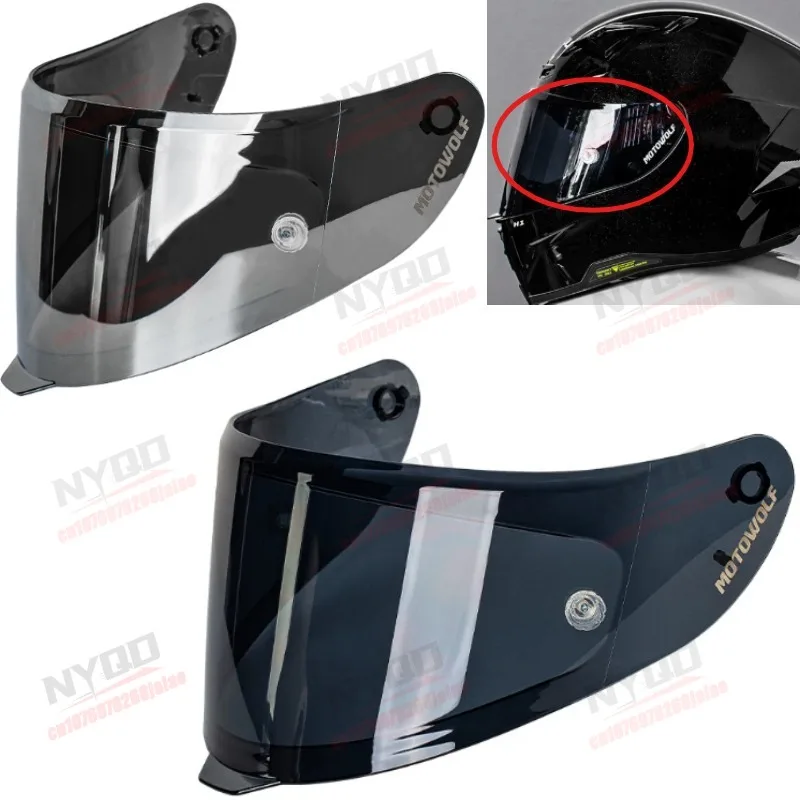 

Motorcycle Helmet Specific Lenses for UV Protection Sun Shading Wind Protection High-definition Suitable for MOTOWOLF H1