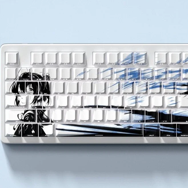 

Takanashi Rikka‌‌ Custom Key Caps Anime PBT Cherry Personalized Keycaps for Wooting 60 65 68 Magnetic Axis Mechanical Keyboard