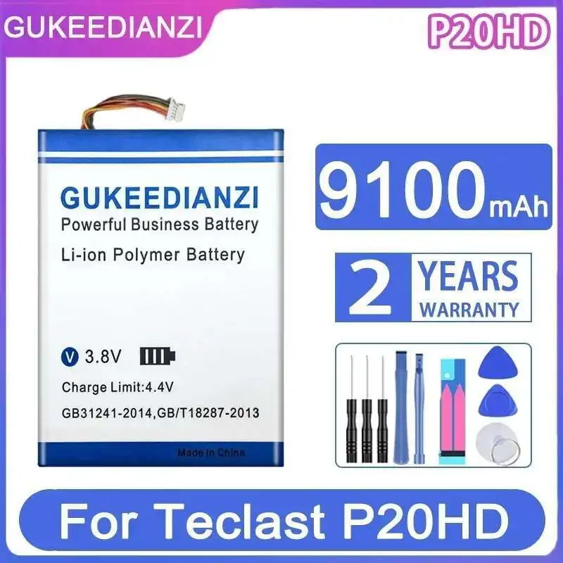 

Reliable Power Supply Laptop Battery Environmentally Friendly For Teclast P20HD 98 4G ID N6H1 P20 HD 5 Wire Plug 9100Mah