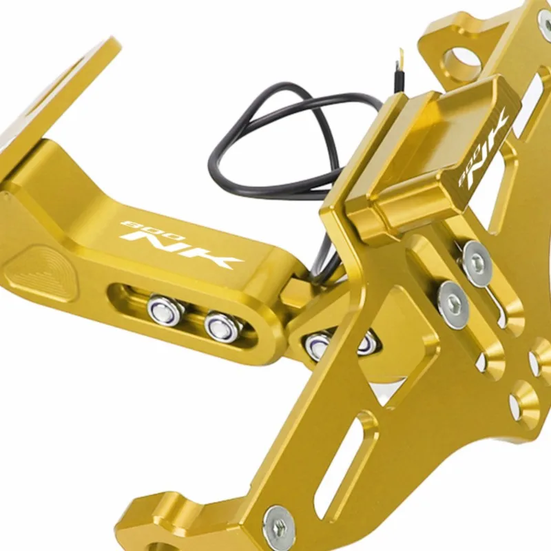 For CFMOTO 800NK NK800 2023 2024 NK 800 Motorcycle Rear License Plate Mount Holder and Turn Signal Lights LED License Frame