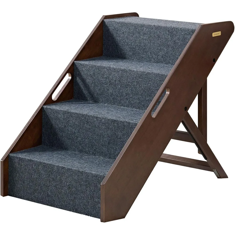 

Stakmore Pet Steps with Solid Hardwood Construction and Foldable Design, Stairs for High Beds for Pets in All Life Stages, Espr