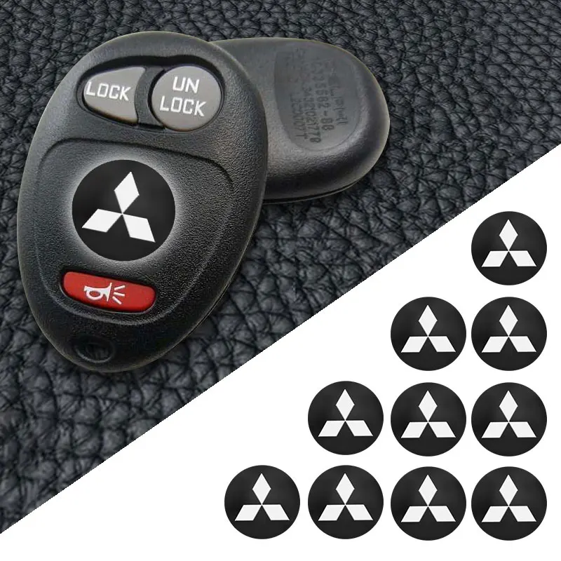 

Car Key Sticker Auto Control Keychain Emblem Accessories Fit For Mitsubishi Outlander Xpander Colt ASX Delica Destinator Lancer