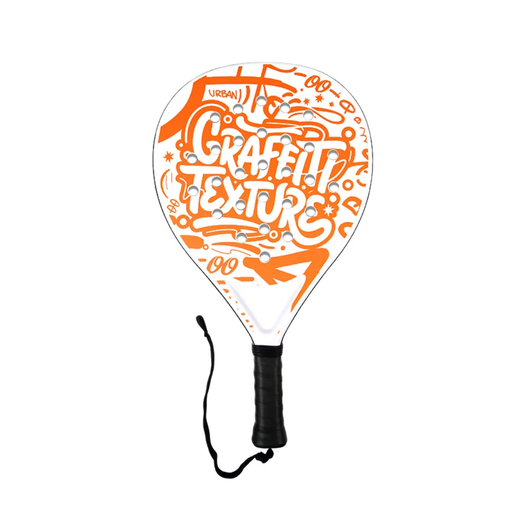 Padelracket met koolstofvezeloppervlak en EVA-geheugenschuimkern – Lichtgewicht, goed uitgebalanceerde padel voor beginners en gemiddeld